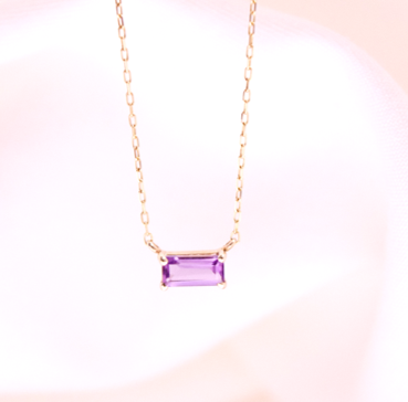 ファッションジュエリーK18アメジストネックレス