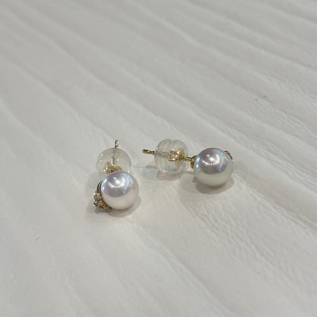 パールダイヤモンドピアス