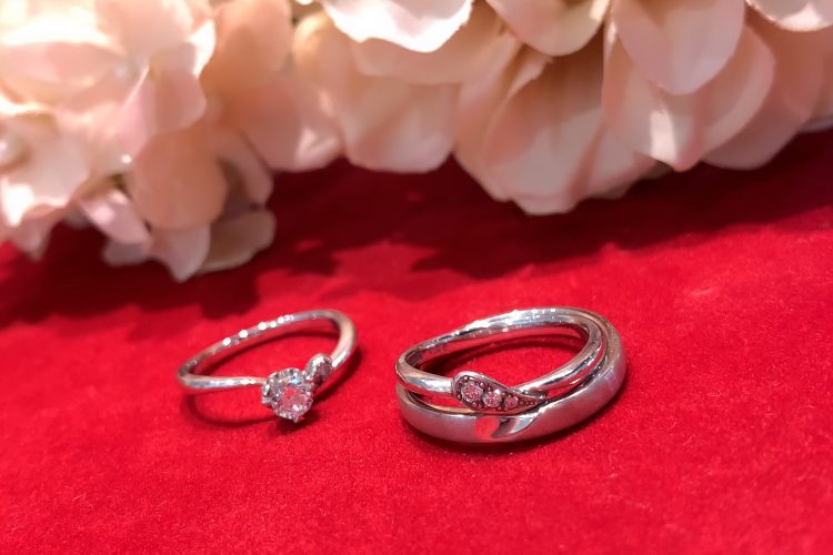 ♡ハートモチーフの婚約指輪・結婚指輪♡
