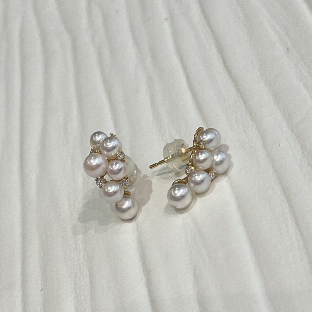 パールダイヤモンドピアス